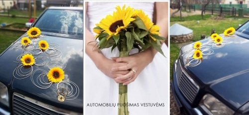 Automobilių, salės, bažnyčios puošimas ir dekoracijos