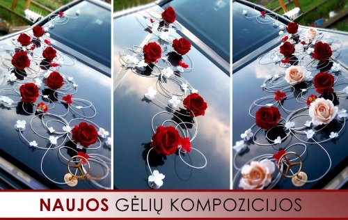 Automobilių, salės, bažnyčios puošimas ir dekoracijos