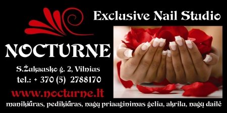 Exclusive Nail Studio- 'Nocturne'- manikiuro studija