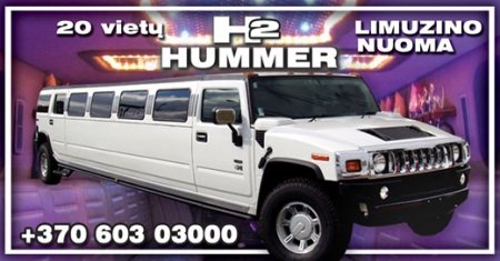 Hummer H2 limuzino nuoma