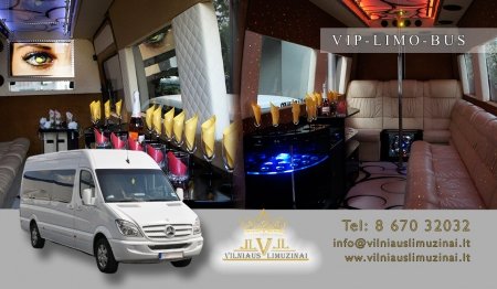 Prabangus VIP-BUS  Mercedes-Sprinter  mikroautobusas