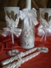 Vestuviniai butelių dekoracijas