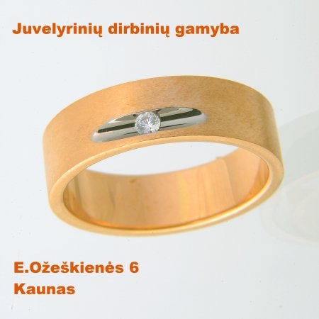 Vestuvinių žiedų bei kitų juvelyrinių dirbinių gamyba