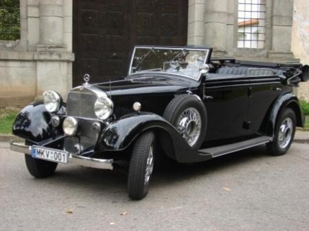 Retro automobilis Mercedes Benz 290 Cabrio E 1935 m.