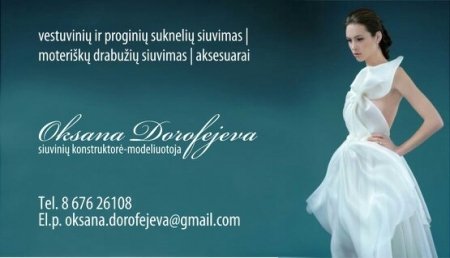 Mano mylimas darbas - pildyti nuotakų svajones.