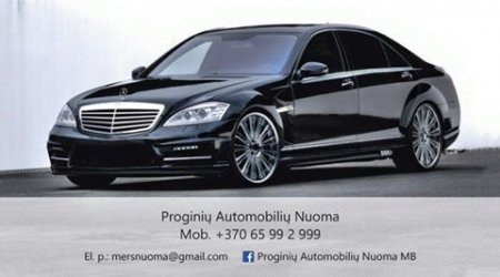 Mercedes-Benz S klase automobiliu nuoma