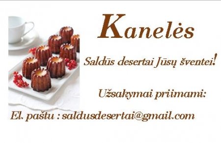 Canneles de bordeaux / Kanelės