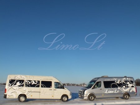 12 vietų išskirtinio interjero pramoginių mikroautobusų nuoma