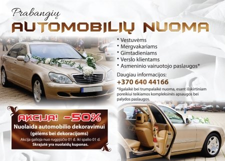 Prabangių automobilių nuoma