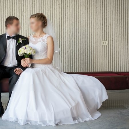 Romantiška vestuvinė suknelė