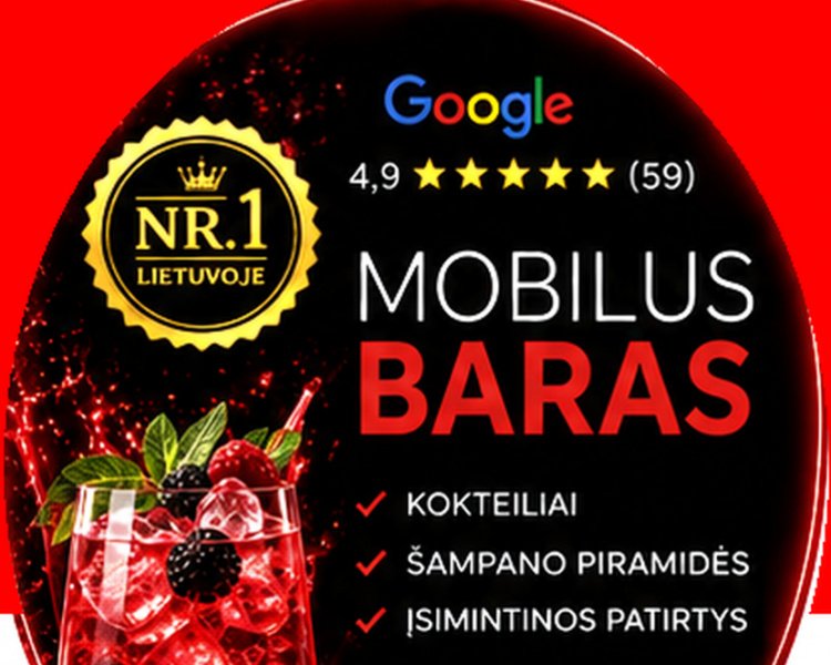  Mobilus baras vestuvėms – profesionalūs barmenai ir įspūdingi kokteiliai jūsų šventei